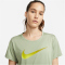 NIKE Dri-FIT One kurzarm Laufshirt Damen 386 - oil green XXS