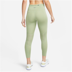 NIKE Fast Mid-Rise 7/8 Laufleggings mit Taschen Damen 386 - oil green/reflective silv XXL