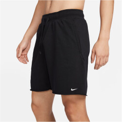 NIKE Dri-FIT Fleece Fitnessshorts Herren 010 - black/summit white S