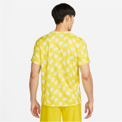 NIKE Dri-FIT Miler kurzarm Laufshirt Herren 731 - opti yellow/reflective silv M