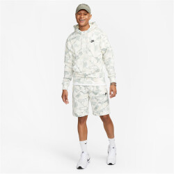 NIKE Club Fleece French Terry Shorts Herren 034 - light silver/phantom/black L