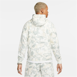 NIKE Club Fleece French Terry Hoodie Herren 034 - light silver/phantom/black S