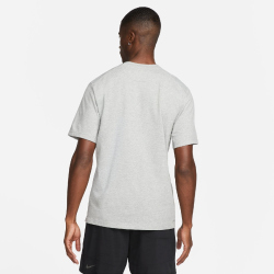 NIKE Dri-FIT Primary kurzarm Fitnessshirt Herren 097 - dk grey heather/htr/smoke grey XL