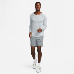 NIKE Challenger Dri-FIT 7" 2in1 Laufshorts Herren 084 - smoke grey/dk smoke grey/reflective silv S