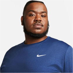 NIKE Dri-FIT UV Miler kurzarm Laufshirt Herren 480 - midnight navy/game royal/reflective silv XXL