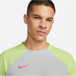 NIKE Dri-FIT Strike kurzarm Fußball Trainingsshirt Herren 043 - pure platinum/volt/hyper pink S