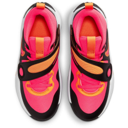 NIKE Team Hustle D 11 Basketballschuhe Kinder 001 - black/hot punch-vivid orange-white 36