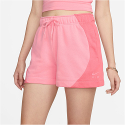 NIKE Air Mid-Rise Fleece Shorts Damen 611 - coral...