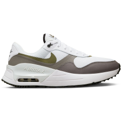 NIKE Air Max SYSTM Sneaker Herren 100 - white/medium olive-black-flat pewter 40.5