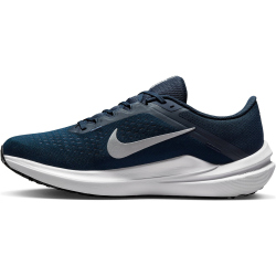 NIKE Winflo 10 Laufschuhe Herren 400 - college navy/metallic silver 39