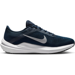 NIKE Winflo 10 Laufschuhe Herren 400 - college navy/metallic silver 39