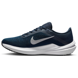 NIKE Winflo 10 Laufschuhe Herren 400 - college navy/metallic silver 49.5