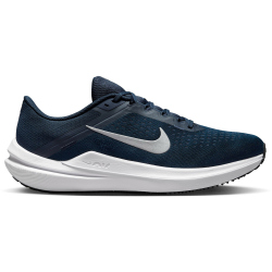 NIKE Winflo 10 Laufschuhe Herren 400 - college navy/metallic silver 49.5