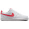 NIKE Court Vision Low-Top Sneaker Damen 101 - white/sea coral-volt-black 36.5
