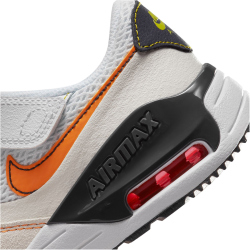 NIKE Air Max SYSTM Sneaker Kinder 109 - white/vivid orange-sail-gridiron 30