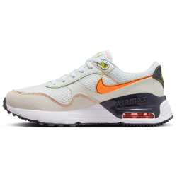 NIKE Air Max SYSTM Sneaker Kinder 109 - white/vivid orange-sail-gridiron 36