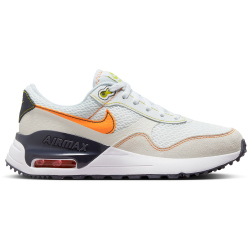 NIKE Air Max SYSTM Sneaker Kinder 109 - white/vivid orange-sail-gridiron 38.5