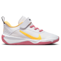 NIKE Omni Multi-Court Sneaker Kinder 102 - white/citron pulse-coral chalk-sea coral 30