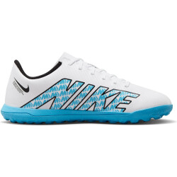 NIKE Jr. Mercurial Vapor 15 Club TF Turf Multinocken-Fußballschuhe Kinder 146 - white/baltic blue-pink blast 33