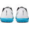 NIKE Jr. Mercurial Vapor 15 Club TF Turf Multinocken-Fußballschuhe Kinder 146 - white/baltic blue-pink blast 33