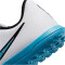 NIKE Jr. Mercurial Vapor 15 Club TF Turf Multinocken-Fußballschuhe Kinder 146 - white/baltic blue-pink blast 33