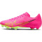 NIKE Zoom Mercurial Vapor 15 Academy MG Multi-Ground Fußballschuhe 605 - pink blast/volt-gridiron 46
