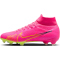 NIKE Zoom Mercurial Superfly 9 Pro FG Firm-Ground Fu&szlig;ballschuhe Herren 605 - pink spell/volt-gridiron 47