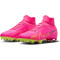 NIKE Zoom Mercurial Superfly 9 Pro FG Firm-Ground Fußballschuhe Herren 605 - pink spell/volt-gridiron 47.5