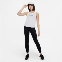 NIKE Dri-FIT One Training Tanktop Mädchen 100 - white/black XS (122-128 cm)