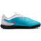NIKE Jr. Phantom GX Club TF Turf Multinocken-Fußballschuhe Kinder 446 - baltic blue/pink blast-white-laser blue 36