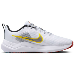 NIKE Downshifter 12 Laufschuhe Damen 102 - white/black-citron pulse-baltic blue 38