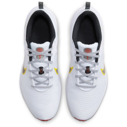 NIKE Downshifter 12 Laufschuhe Damen 102 - white/black-citron pulse-baltic blue 38