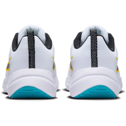 NIKE Downshifter 12 Laufschuhe Damen 102 - white/black-citron pulse-baltic blue 38