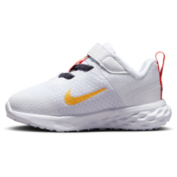 NIKE Revolution 6 Baby-Sneaker 101 - white/sea coral-gridiron-laser orange 21