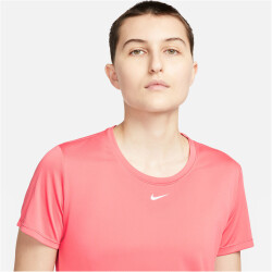 NIKE Dri-FIT One Standard Fit kurzarm Sportshirt Damen 894 - sea coral/white XS