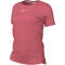 NIKE Dri-FIT One Standard Fit kurzarm Sportshirt Damen 894 - sea coral/white XS