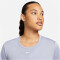 NIKE Dri-FIT One Standard Fit kurzarm Sportshirt Damen 519 - indigo haze/white XL