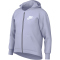 NIKE Sportswear Club Fleece Kapuzenjacke M&auml;dchen 536 - oxygen purple/white M (137-146 cm)