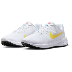 NIKE Revolution 6 Next Nature Road Laufschuhe Damen 105 - white/opti yellow-black-baltic blue 42