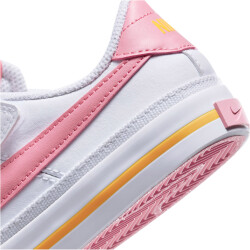 NIKE Court Legacy Sneaker Jungen 118 - white/coral chalk-laser orange 30