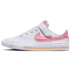 NIKE Court Legacy Sneaker Jungen 118 - white/coral...