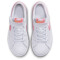 NIKE Court Legacy Sneaker Jungen 118 - white/coral chalk-laser orange 30