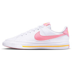 NIKE Court Legacy Sneaker Jungen 118 - white/coral chalk-laser orange 35.5
