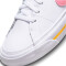 NIKE Court Legacy Sneaker Jungen 118 - white/coral chalk-laser orange 35.5