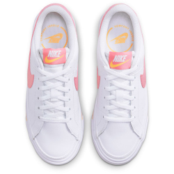 NIKE Court Legacy Sneaker Jungen 118 - white/coral chalk-laser orange 38