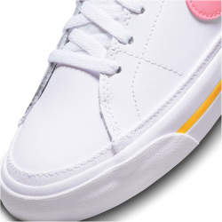 NIKE Court Legacy Sneaker Jungen 118 - white/coral chalk-laser orange 38