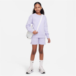 NIKE Sportswear Club French Terry Shorts Mädchen 536 - oxygen purple/white S (128-137 cm)