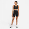 NIKE Pro 365 High-Waist 7" Shorts Damen 011 - black/white XS