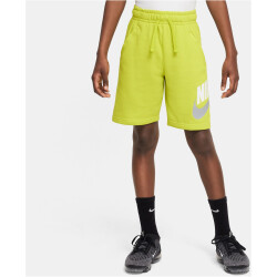 NIKE Sportswear Club Fleece Shorts Jungen 308 - bright cactus/bright cactus/white M (137-147 cm)