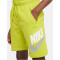 NIKE Sportswear Club Fleece Shorts Jungen 308 - bright cactus/bright cactus/white M (137-147 cm)